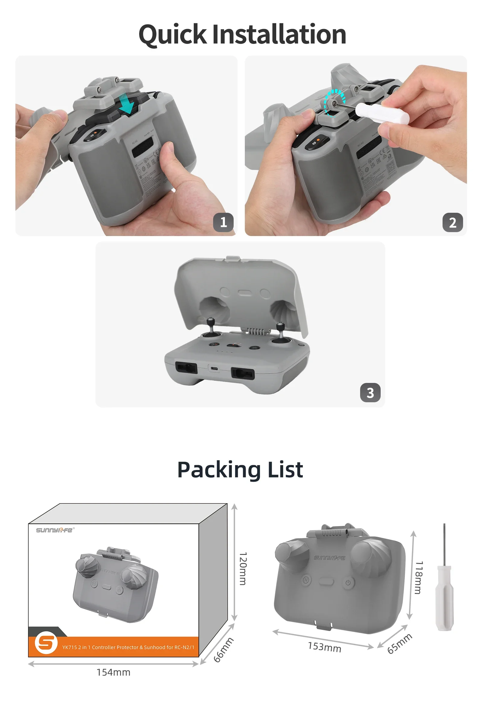 2 في 1 وحدة تحكم حامي SunHood  - مراجعة Dji Drone Air 3 وسعره