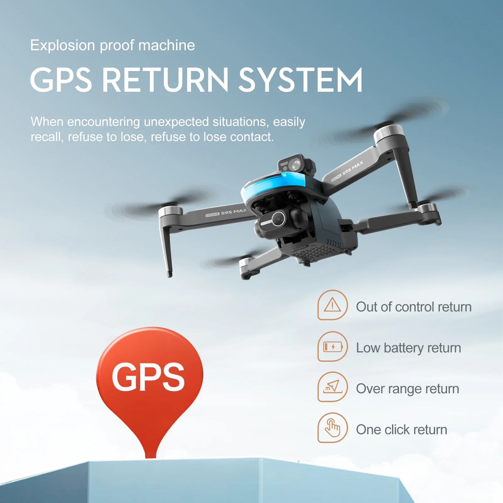 جديد S9S ماكس طائرة صغيرة بدون - مراجعة Drone Gimbal Brushless وسعره