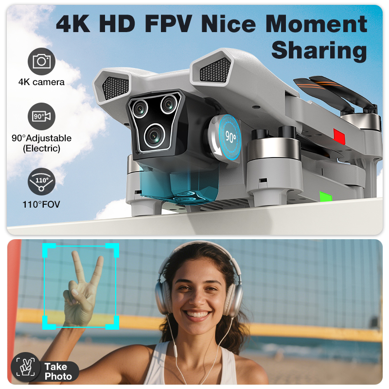 طائرة بدون طيار L017 Pro جديدة - مراجعة Drone Gimbal Brushless وسعره