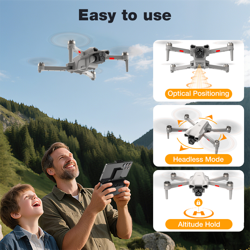 طائرة بدون طيار L017 Pro جديدة - مراجعة Drone Gimbal Brushless وسعره